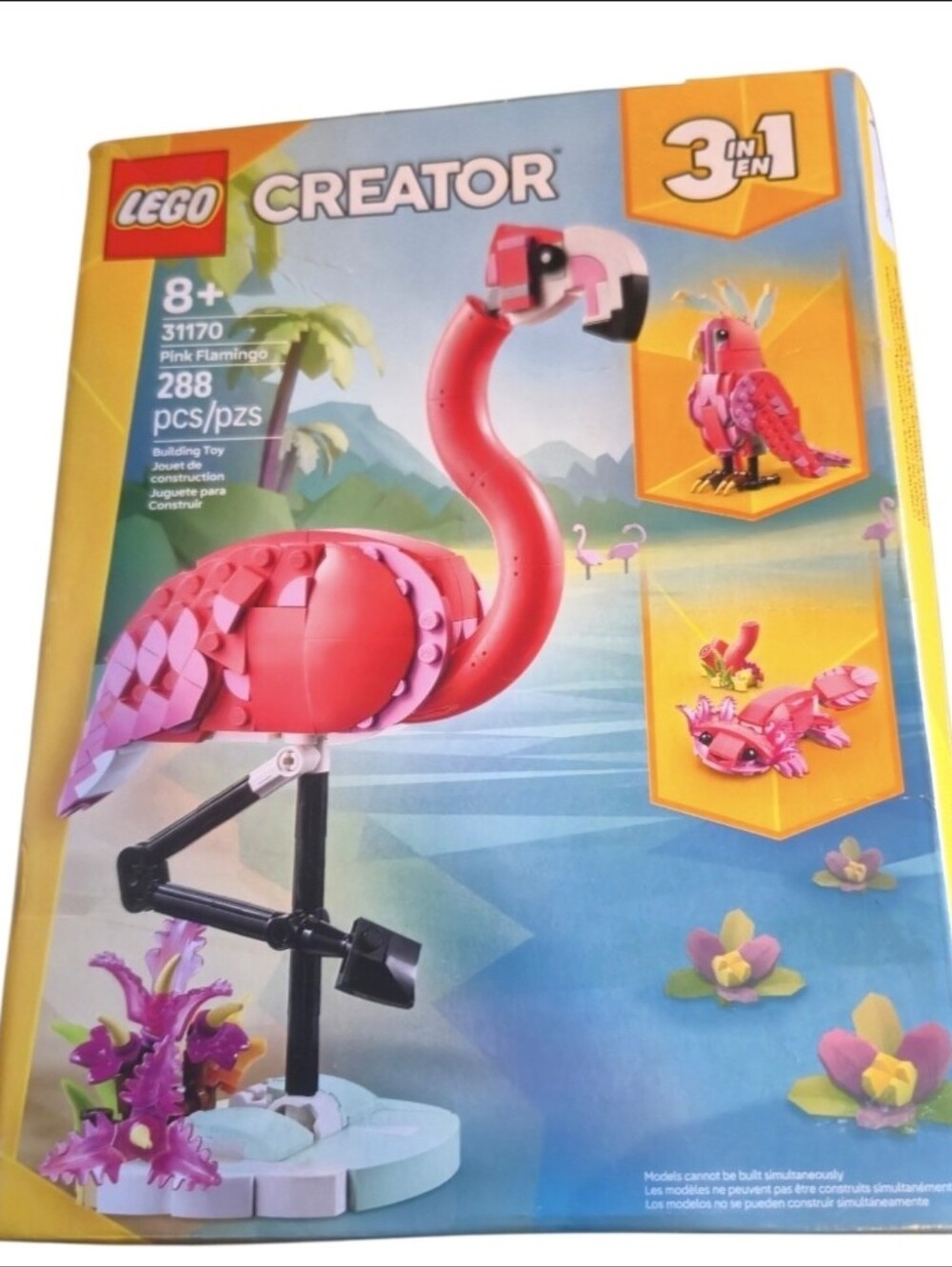 Lego Pink Flamingo Bird Toy - Pink